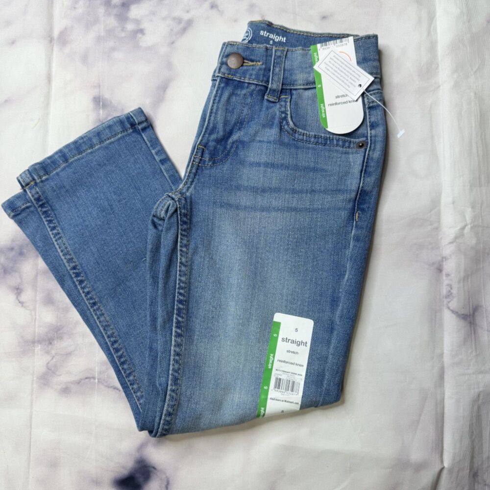 Wonder Nation Boys Straight Fit Denim Jeans